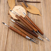 6 Pieces Clay Sculpting Carving Pottery Tools Polymer Modeling DIY Sculpture Craft Art Tool Set Art Supply Pottery Tools for Modeling