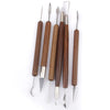 6 Pieces Clay Sculpting Carving Pottery Tools Polymer Modeling DIY Sculpture Craft Art Tool Set Art Supply Pottery Tools for Modeling