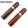 Solid Wood Needle Storage Needle Case, Wood Grain Wooden Tube for Needles, Toothpick Case, Sandalwood Container, Sewing Needle Box, Pocket