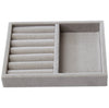 Cufflink & Ring Display Case Storage Organizer Box with Glass Window - Large Jewelry Display Case - Ring Holder - Earring Pin - Necklace