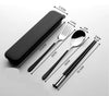 Travel Utensil Set, Portable Traveling, Fork, Spoon, Chopsticks, Reusable Utensils, Cutlery Set, Plastic Free, Camping, Case, Eco Friendly
