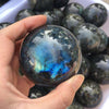 Natural Labradorite Sphere - Polished Labradorite Ball - Crystal Sphere - Healing Crystal - Quartz Crystal Ball - Divination Ball Gift