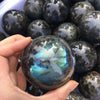 Natural Labradorite Sphere - Polished Labradorite Ball - Crystal Sphere - Healing Crystal - Quartz Crystal Ball - Divination Ball Gift