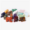 Dog Pig Bear Totem Animal Gemstone - Carved Stone Figurine - Spiritual Animal Carving - Rose Quartz Amethyst Jade Tiger Eye Sodalite