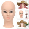 Mannequin Head Hat Display - Female Women Adult Mannequin With Eyes - Styling Head Canvas Wig Making Hat Display