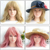 Mannequin Head Hat Display - Female Women Adult Mannequin With Eyes - Styling Head Canvas Wig Making Hat Display