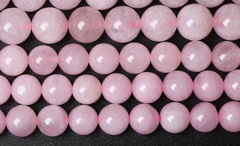 Natural Rose Quartz Round Bead, Beautiful Natural Pink Color Gemstone Bead, Faceted 4mm 6mm 8mm 10mm 12mm , Loose Beads 15 Inch Strand