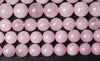 Natural Rose Quartz Round Bead, Beautiful Natural Pink Color Gemstone Bead, Faceted 4mm 6mm 8mm 10mm 12mm , Loose Beads 15 Inch Strand