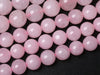 Natural Rose Quartz Round Bead, Beautiful Natural Pink Color Gemstone Bead, Faceted 4mm 6mm 8mm 10mm 12mm , Loose Beads 15 Inch Strand