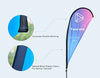 Custom Teardrop Feather Flags - Personalized Advertising Event Banner - Single & Double Sided - Image, Logo, Text Printing - Business Flag
