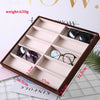 Sunglasses Display Case - Wooden Compartments - Glasses Display Tray - Sunglasses Storage Case - Eyeglasses Storage - Eyewear Display