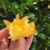 Yellow Flame Aura Crystal Cluster, Raw Crystal Specimen, Crystals and Stones , Aura Crystal, Shinny Quartz Points, Chakra Reiki Healing