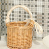 Wicker Basket - Storage Box with Handle - Woven Handmade Organizer Basket - Rattan Storage - Picnic Basket - Home Decor
