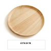 Round Wood Plates, Wooden Tableware, Dinner Food Dessert, Tea Plate, Round Handmade Sushi Dish For Daily Use, Housewarming Gift, Kitchen