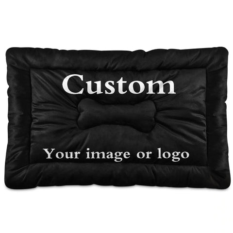 Personalized Rectangle Dog Bed, Custom Dog Bed, Pet Furniture, Modern Dog Bed with Your Picture, Small Dog beds, Dog Lover Gift, Dog Mat