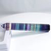 Natural Fluorite Hexagonal Crystal Wand - Fluorite Pointed Gemstone Healing - Beautiful Rainbow Fluorite Meditation Crystal Tower
