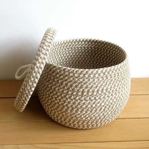 Fabric Storage Basket - Closet Toy Book Hamper - Laundry Bag - Shelf Box Organizer - Living Room Bedroom Bathroom Toiletry Makeup Book Toy