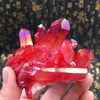 Red Aura Crystal Cluster, Raw Angel Aura Rainbow Crystal, Rainbow Aura Quartz, Crystals and Stones , Raw Angel Aura Cluster, Aura Crystal