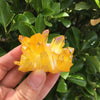 Yellow Flame Aura Crystal Cluster, Raw Crystal Specimen, Crystals and Stones , Aura Crystal, Shinny Quartz Points, Chakra Reiki Healing