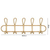 Rattan Hanging Wall Hooks Shelf - Coat Rack Bathroom Towel Hanger Bedroom - Boho Hat Kids Clothes Entryway Organizer - Kids Room Home Decor
