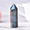 Rainbow Labradorite Tower, Natural Labradorite Wand Obelisk, Crystal Quartz Point, Healing Crystal, Reiki Chakra Decor, Crystal Generator