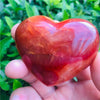 Carnelian Heart - Carnelian Stone Heart - Carnelian Crystal Heart - Sacral Chakra Stones - Healing Crystals and Stones - Polished Carnelian