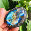 Labradorite Palm Stone | Labradorite | Labradorite Stone | Labradorite Palmstone | Crystal Mineral Pebbles | Third Eye Healing | Polished
