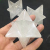 5 cm Quartz Crystal Merkaba Star - Natural quartz Crystal - White Crystal Reiki Healing Crystal - Energy Spiritual - Sacred Geometry Chakra