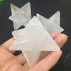 5 cm Quartz Crystal Merkaba Star - Natural quartz Crystal - White Crystal Reiki Healing Crystal - Energy Spiritual - Sacred Geometry Chakra