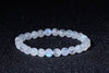 Moonstone Bracelet - Rainbow Moonstone - Beaded Yoga Bracelet - Gemstone Stretch Bracelet - Goddess Stone Feminine Power - Reiki