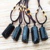 Raw Black Tourmaline Pendant, Black Tourmaline Necklace, Natural Black Tourmaline Crystal Jewelry, Black Tourmaline Pendant, Healing Stone