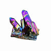 Raw Angel Titanium Aura Quartz Amethyst Crystal - Raw Aura Crystal Cluster - Natural Crystal Cluster Rainbow Aura Cluster Reiki Healing