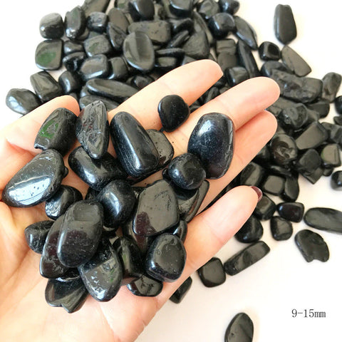 Black Tourmaline Crystal Tumble Stones - Protection Crystal - Healing Stone - Energetic - Purification - Balance - Grounding Crystal