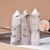Black Tourmaline Quartz Point | Black Tourmaline Quartz Tower | Tourmaline Crystal Point | Tower | Generator | Obelisk | Home Decoration