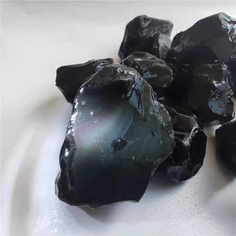 Raw Rainbow Obsidian Stone - Rough Stones - Healing Crystals And Stones - Rough Rainbow Obsidian Stones - Raw Rainbow Obsidian Crystal