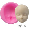 Silicone Mold Of Doll Face Modeling Tool Accessories And Home Decor - Fondant Sugarcraft Cake Decorating Tools Polymer Clay Handmade Craft
