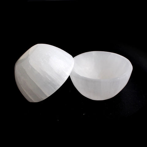 Selenite Crystal Bowl, Crystal Cleansing Bowl, Selenite Charging Bowl, Crystal Bowl, Polished Selenite, Selenite Round Bowl, Healing Stones