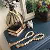 3 Pcs Wood Bead Garland | Farmhouse Beads | Tiered Tray Decor | Natural Wood Bead | Farmhouse Decor | Gifts for her | Patriotic Tassels