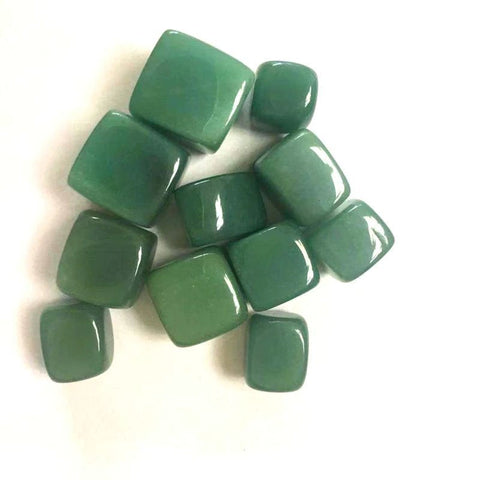 Dongling Jade Tumbled Stones - Palm Stone - Green healing crystals and stones - Heart Chakra - Reiki Energy - Good Luck Fortune - Protection