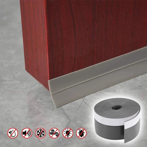 Door Bottom Sealing Strip Draft Insect Stopper Under Door Seal Wind Blocker Sound Noise Reduction Rainproof Dust Proof Window Sill Sealing