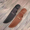 Leather Knife Sheath - Vertical Knife Sheath With Snap Buckle - 22cm