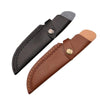 Leather Knife Sheath - Vertical Knife Sheath With Snap Buckle - 22cm