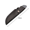Leather Knife Sheath - Vertical Knife Sheath With Snap Buckle - 22cm