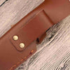 Leather Knife Sheath - Vertical Knife Sheath With Snap Buckle - 22cm