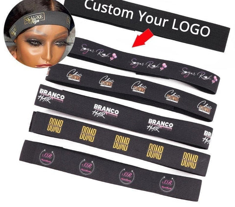 20 Pcs Custom Headband, Personalized Headband, Monogrammed Headband, Birthday Gift, Monogram headband, Wig Edge Elastic Band, Girls Adult