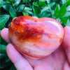 Carnelian Heart - Carnelian Stone Heart - Carnelian Crystal Heart - Sacral Chakra Stones - Healing Crystals and Stones - Polished Carnelian