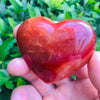 Carnelian Heart - Carnelian Stone Heart - Carnelian Crystal Heart - Sacral Chakra Stones - Healing Crystals and Stones - Polished Carnelian