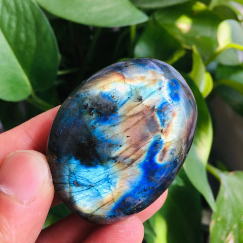 Labradorite Palm Stone | Labradorite | Labradorite Stone | Labradorite Palmstone | Crystal Mineral Pebbles | Third Eye Healing | Polished