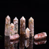 Cherry Blossom Agate Point, Flower Agate Tower, Crystal Tower Point, Wedding Tower, Quartz Tower, Healing Crystal, Chakra, Agate Wand