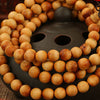 Mala Necklace 8 mm 108 Knotted Arborvitae Mala, Wood Bead Necklace, Hindu Buddhist Prayer Beads Tibetan, Wrist Rosary Buddhist Prayer Beads